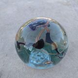 Inclusion glass paste paperweight Maure-Vieil -Bob Le Bleis - 1970's