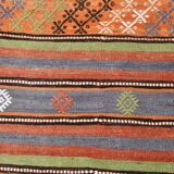 Tapis Kilim Vintage tissé à la main 6x8, 177x242Cm