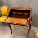 Writing desk in marquetry of the napoleon III period around 1870
