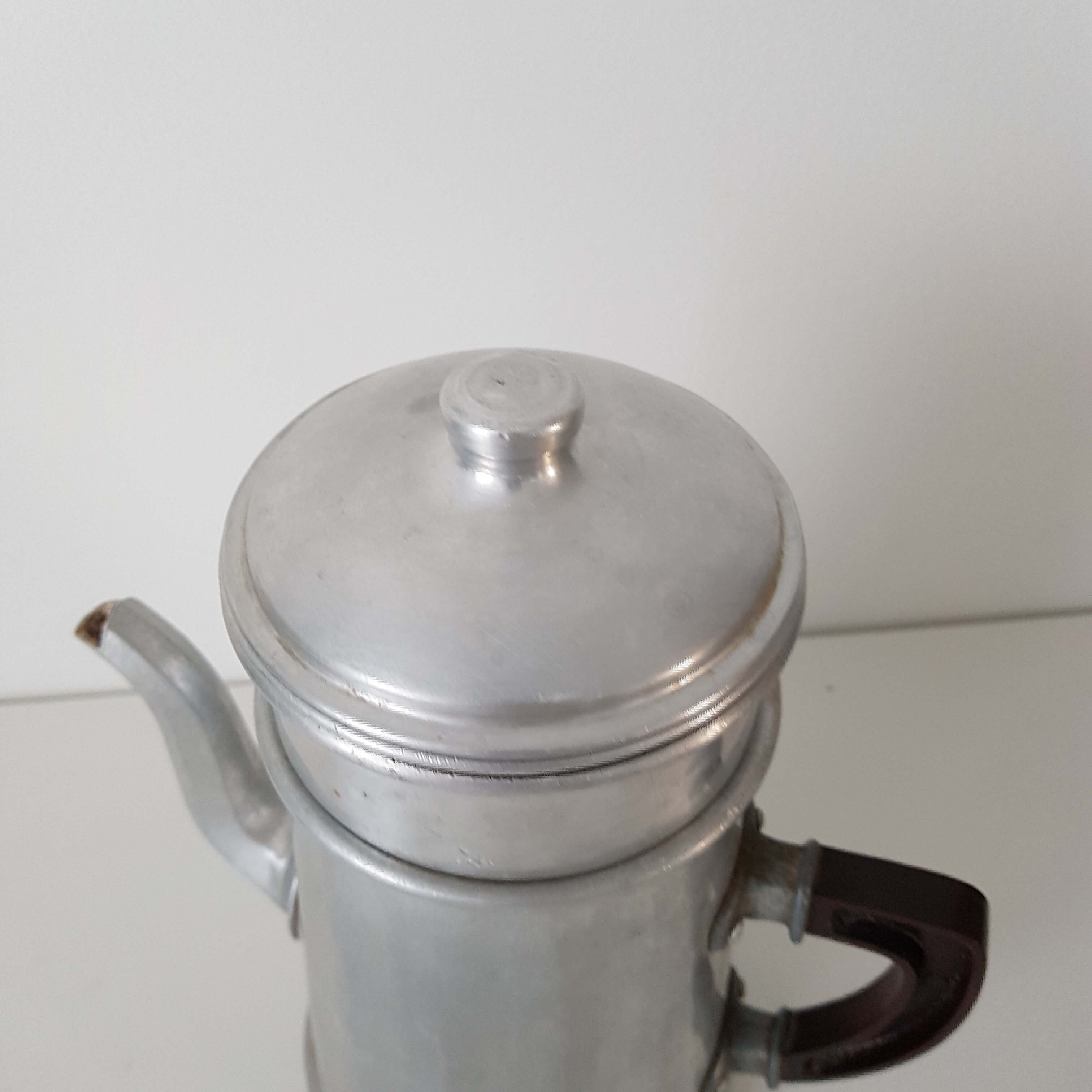 Old tin coffee maker