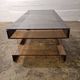 Rectangular smoked acrylic coffee table 1970s | Mid-century modern design furniture