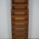 Vintage Dutch Oak Haberdashery Shop Cabinet / Vitrine, 1950s