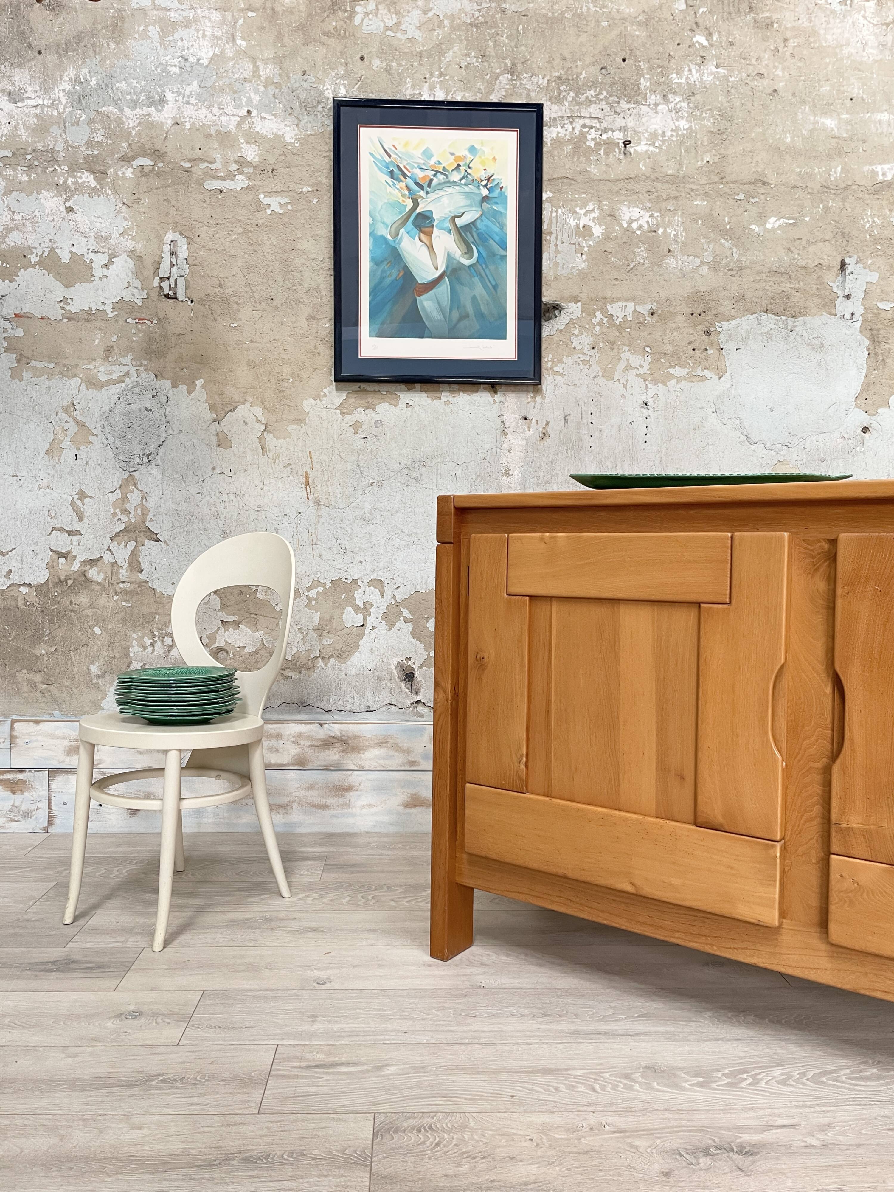 Enfilade en elme massif, REGAIN edition, circa 1980.