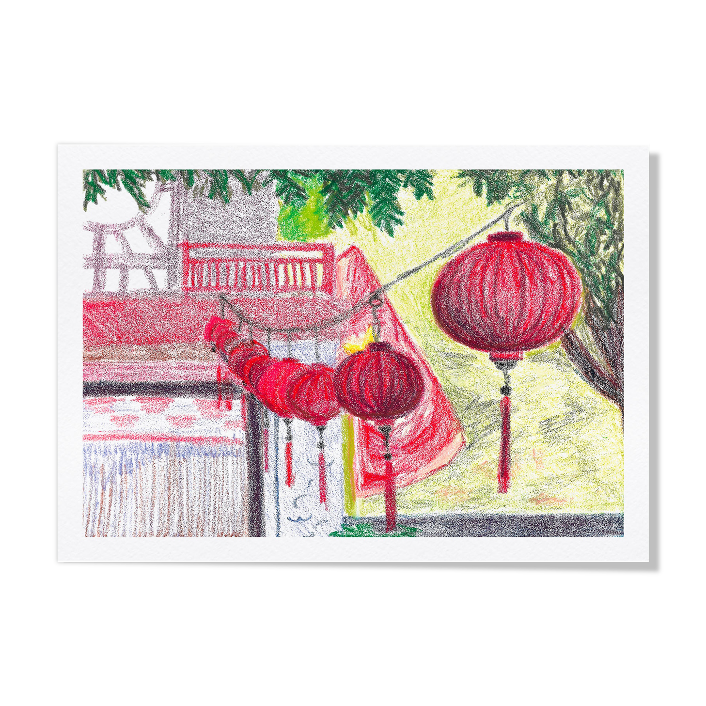 Pastel Hanoi - A4 - travel lamp Vietnam Asia