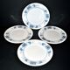 Sarreguemines set of 4 antique Aïda flat plates in earthenware from Sarreguemines U&C 19th century.