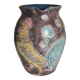 Rooster pitcher vase, glazed ceramic signed Jeanne Azambourg, Le Clos De Joye, 1960s