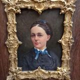 Oil on panel, 19th century