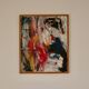 Original Swedish Oil on Canvas – “Abstract” by KB – Vintage & Framed  49 ×