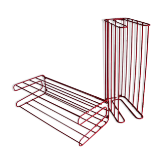 2 metal wall shelves 1990 Ikea