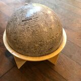 Globe terrestrial moon metal replogle world map 1969