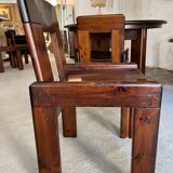 Silvio Coppola Table and 4 Chairs Set 1970