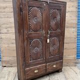 Bikaner wardrobe - Rajasthan, carved from Burmese teak.