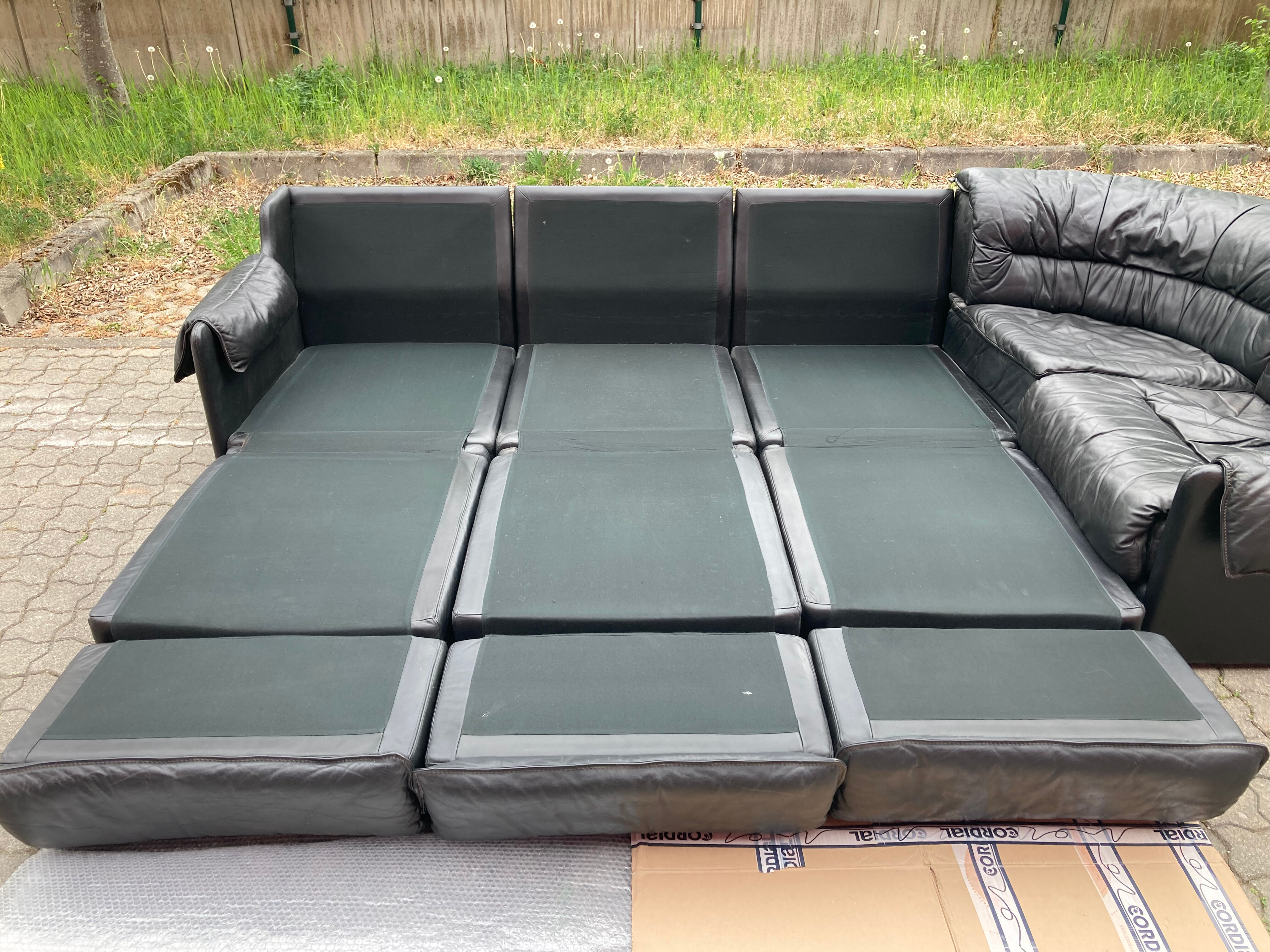 Dreipunkt International Modular Leather Sofa