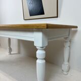 Ivory white base farmhouse table