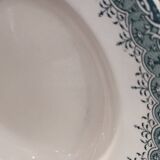 4 assiettes creuses en Terre de Fer Longwy modèle "Suzanne"