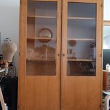 Ancienne armoire vitrine écolière
