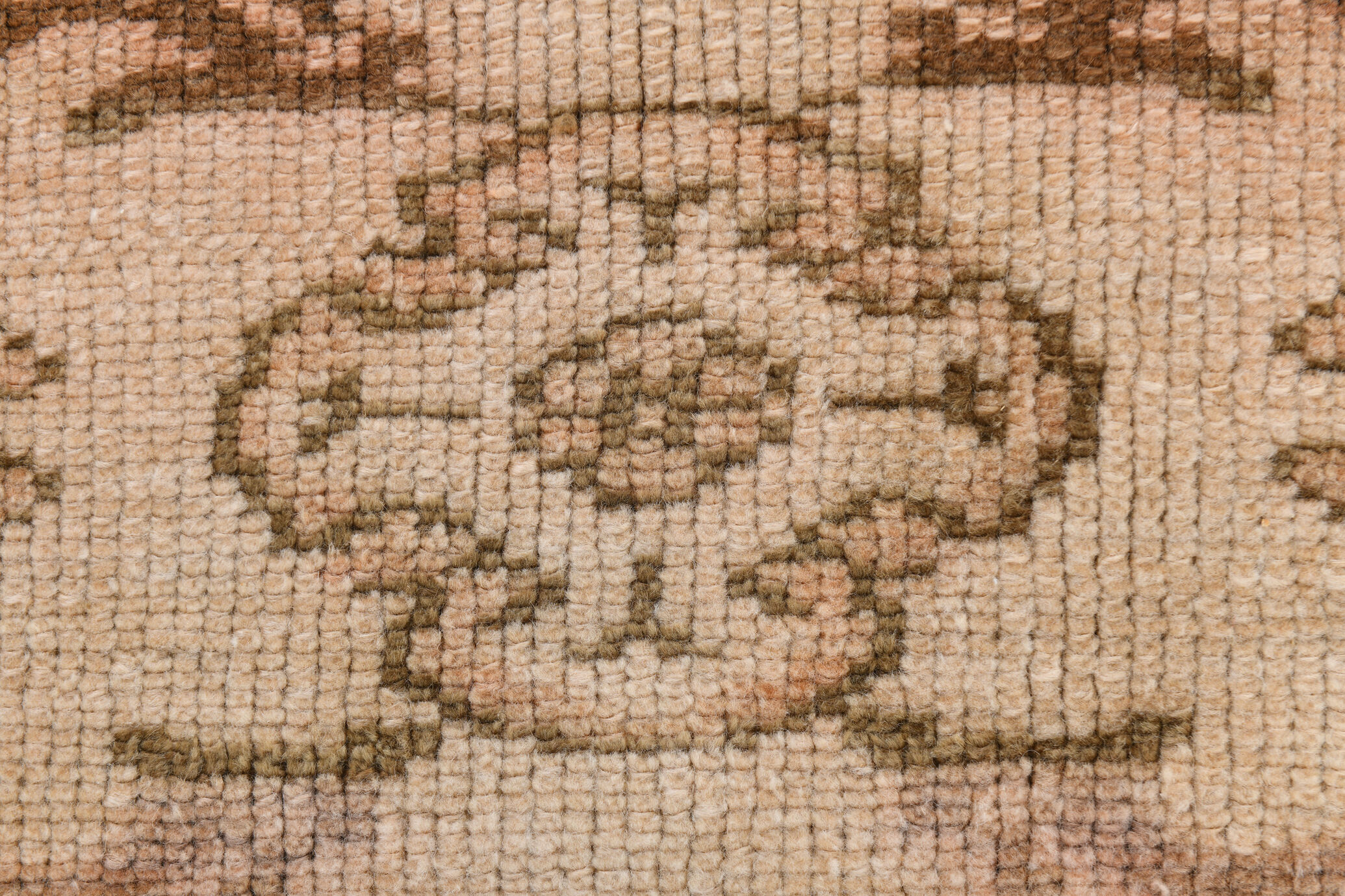 Brown beige vintage rug 325x218cm