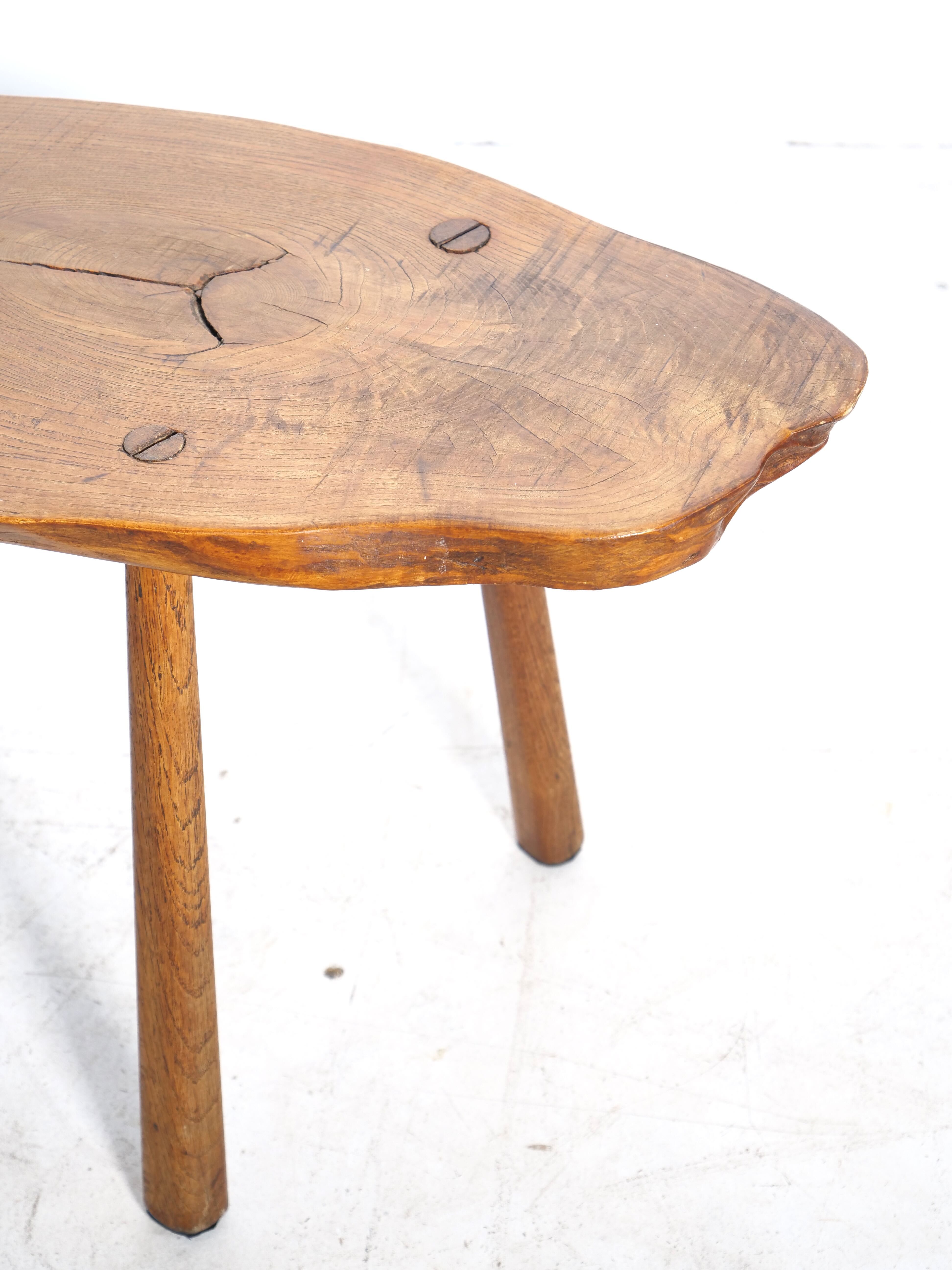 Brutalist tripod side table