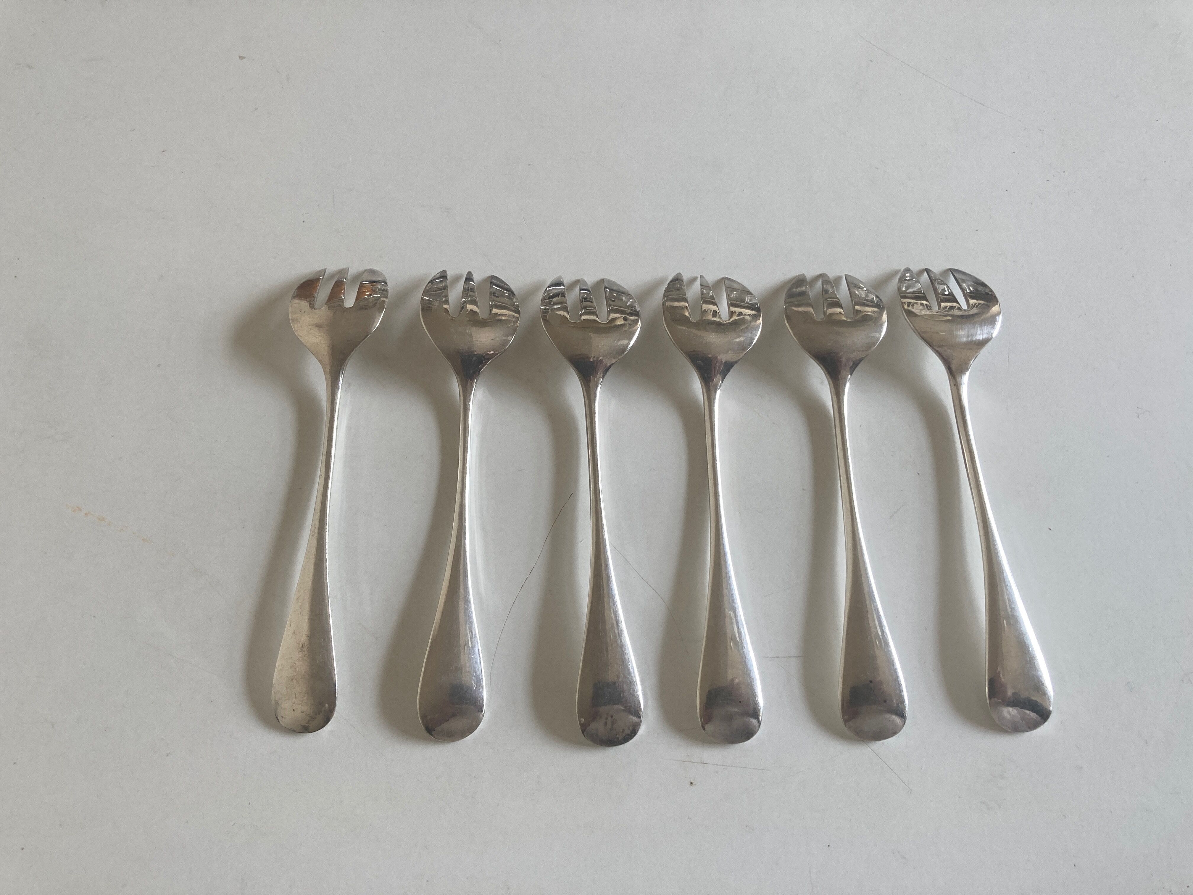 Set 6 forks with oysters Christofle filet