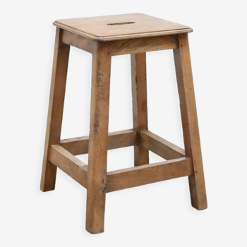 Vintage wooden workshop stool