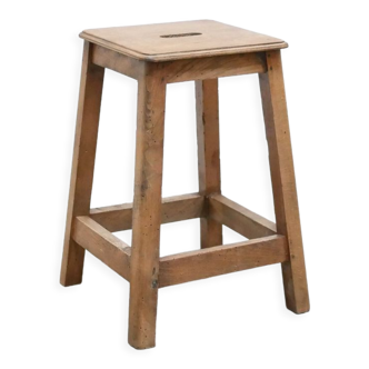 Vintage wooden workshop stool