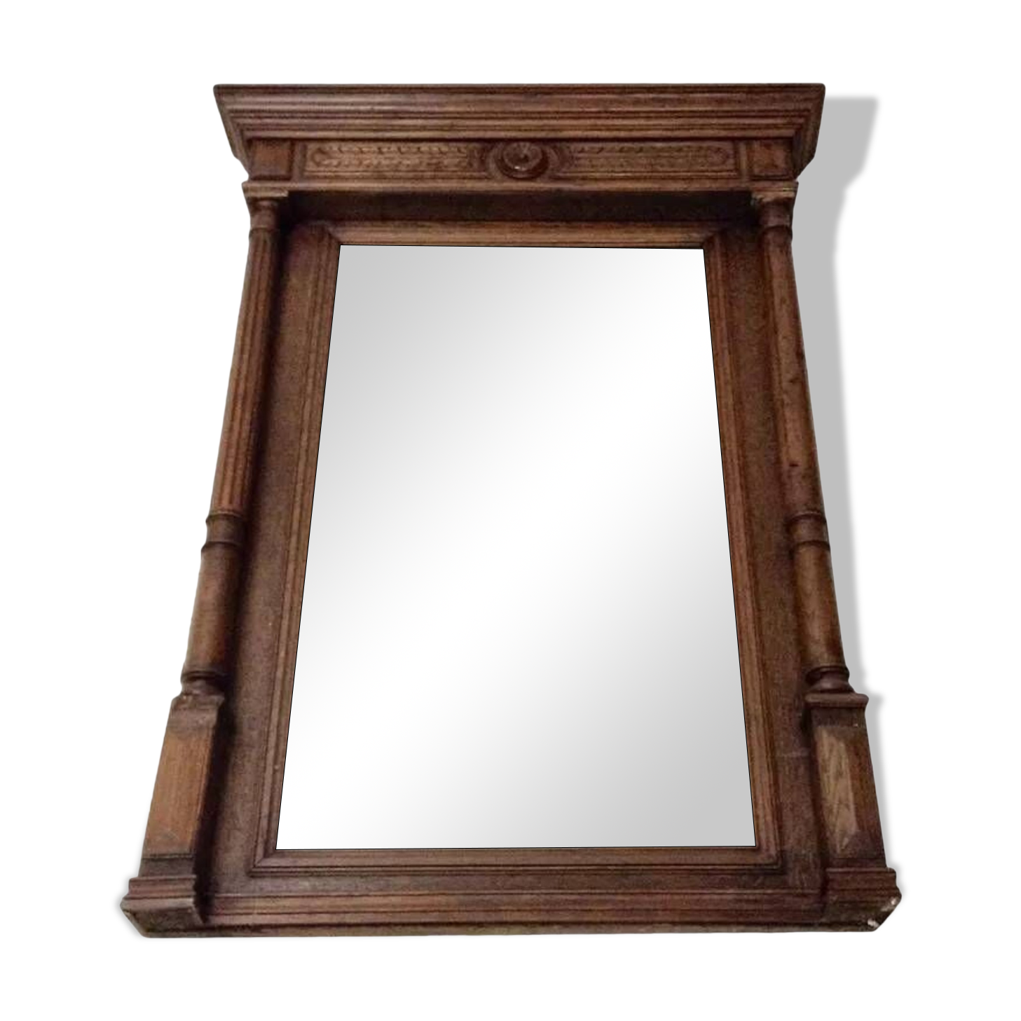 Trumeau wooden mirror