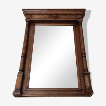 Trumeau wooden mirror