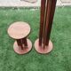Set of 2 solid wood plant stands.