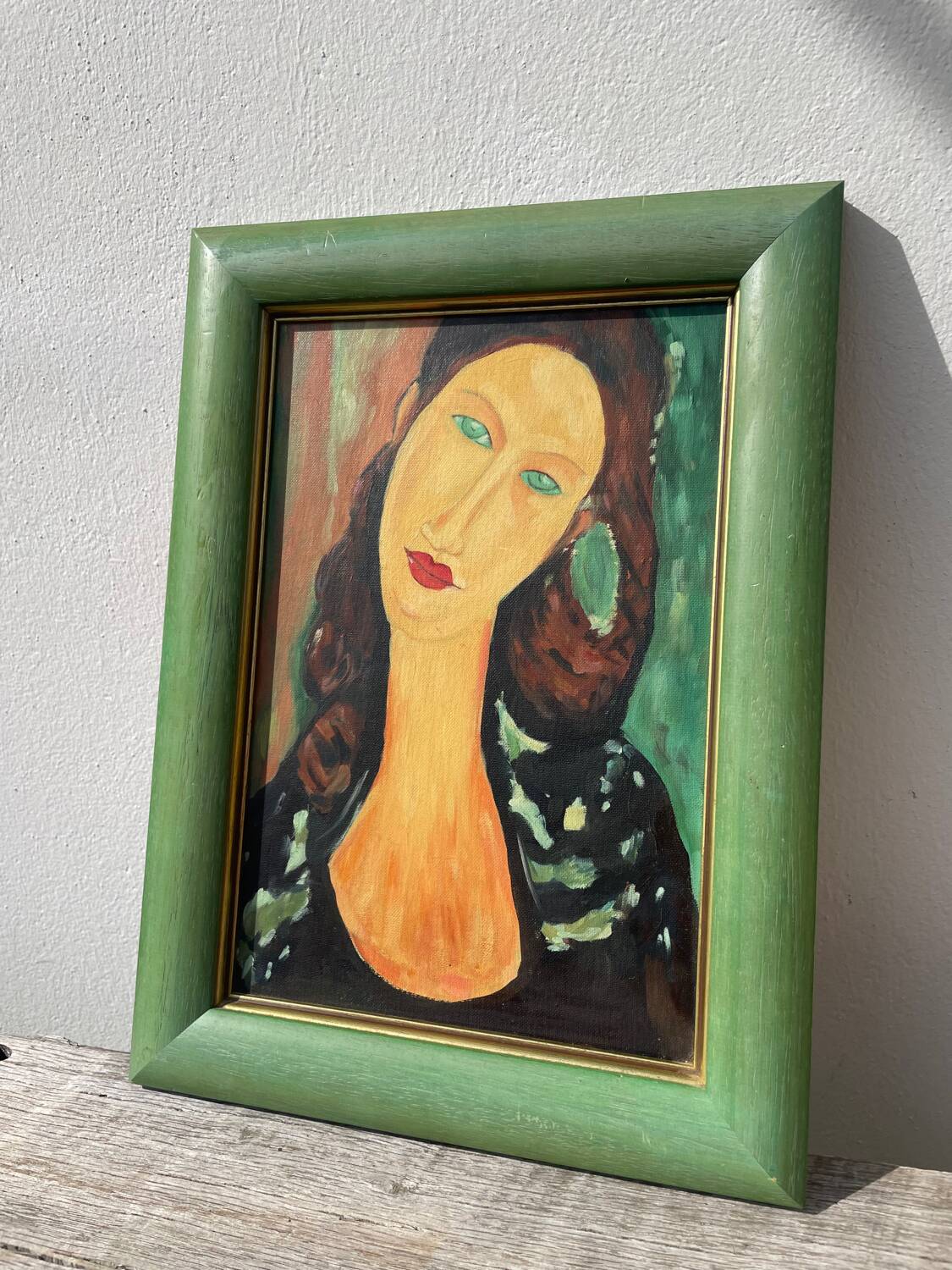 Portrait of a woman in oil