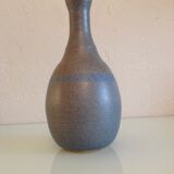 Vase soliflore en ceramique grise et bleue par KHL vintage années 60-70