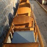 6 Scandinavian wooden chairs