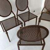 Set of 4 Mary chairs by Flamant