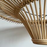 Suspension rattan saucer iron frame D:120 H:60