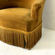 Fauteuil crapaud ocre