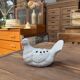 Pique fleurs colombe en porcelaine