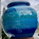 CERAMIC ENAMEL BALL VASE - BITOSSI - ALDO LONDI - ITALY
