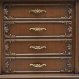 Old and elegant Ludwik chest of drawers. After professional renovation.