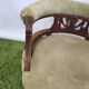 Fauteuil empire velours vert ancien