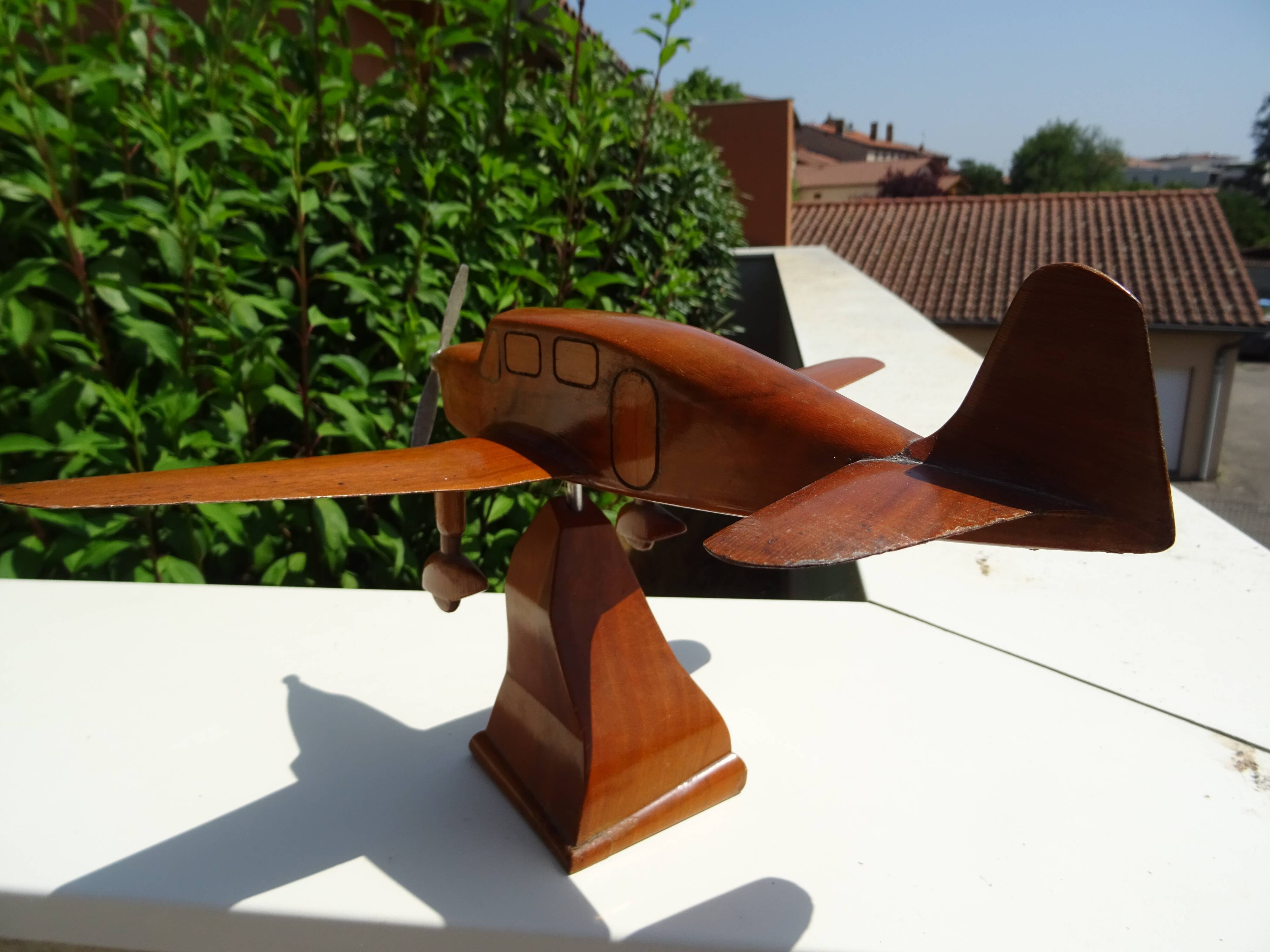 Wooden plane Art Deco 30 years 40