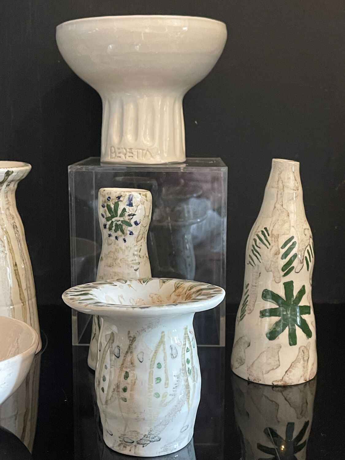 Ceramics signed Beretta Vallauris