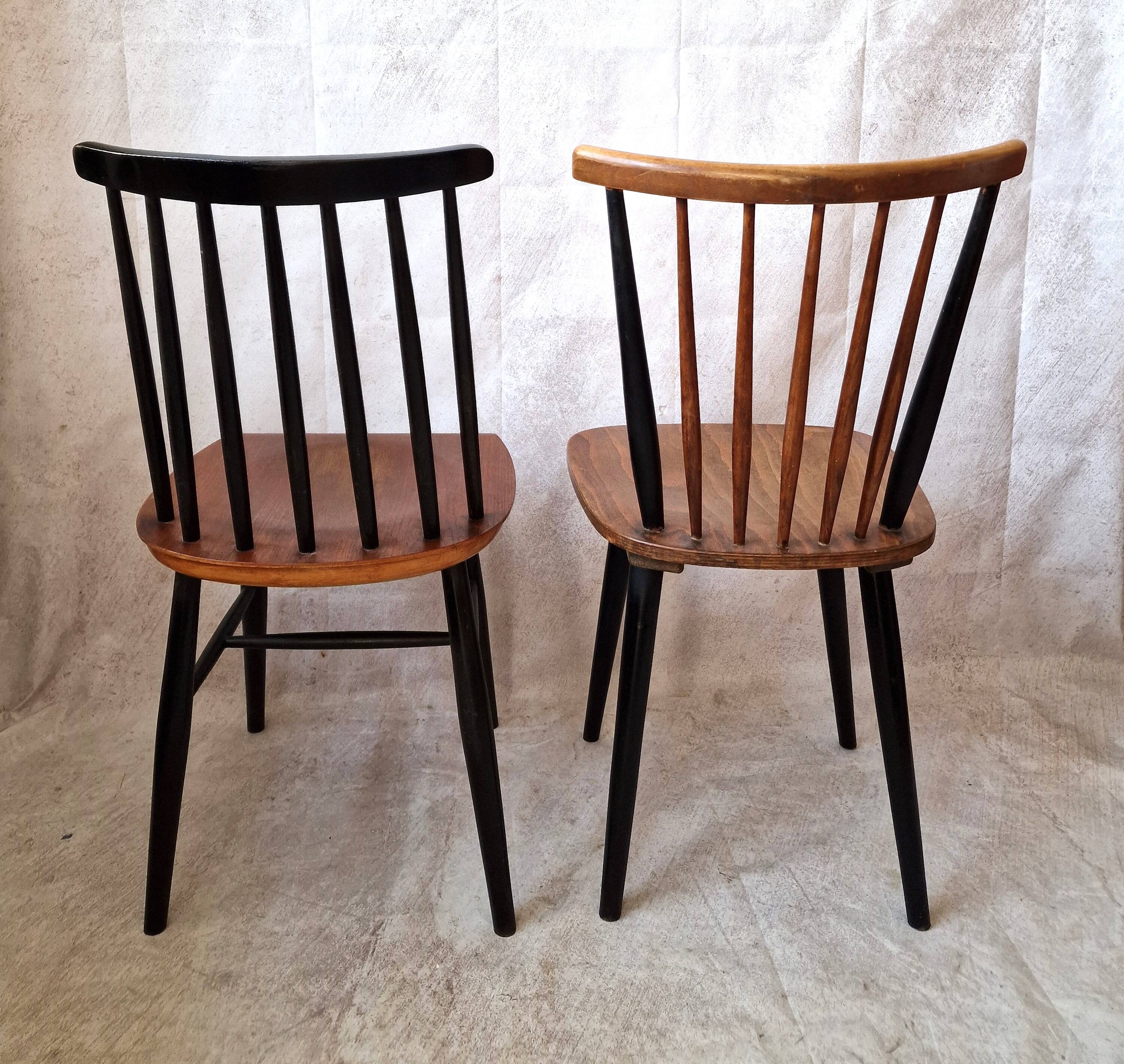 vintage Scandinavian Fanett style  chairs