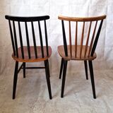 vintage Scandinavian Fanett style  chairs