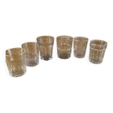 Set of 6 mismatched old glasses