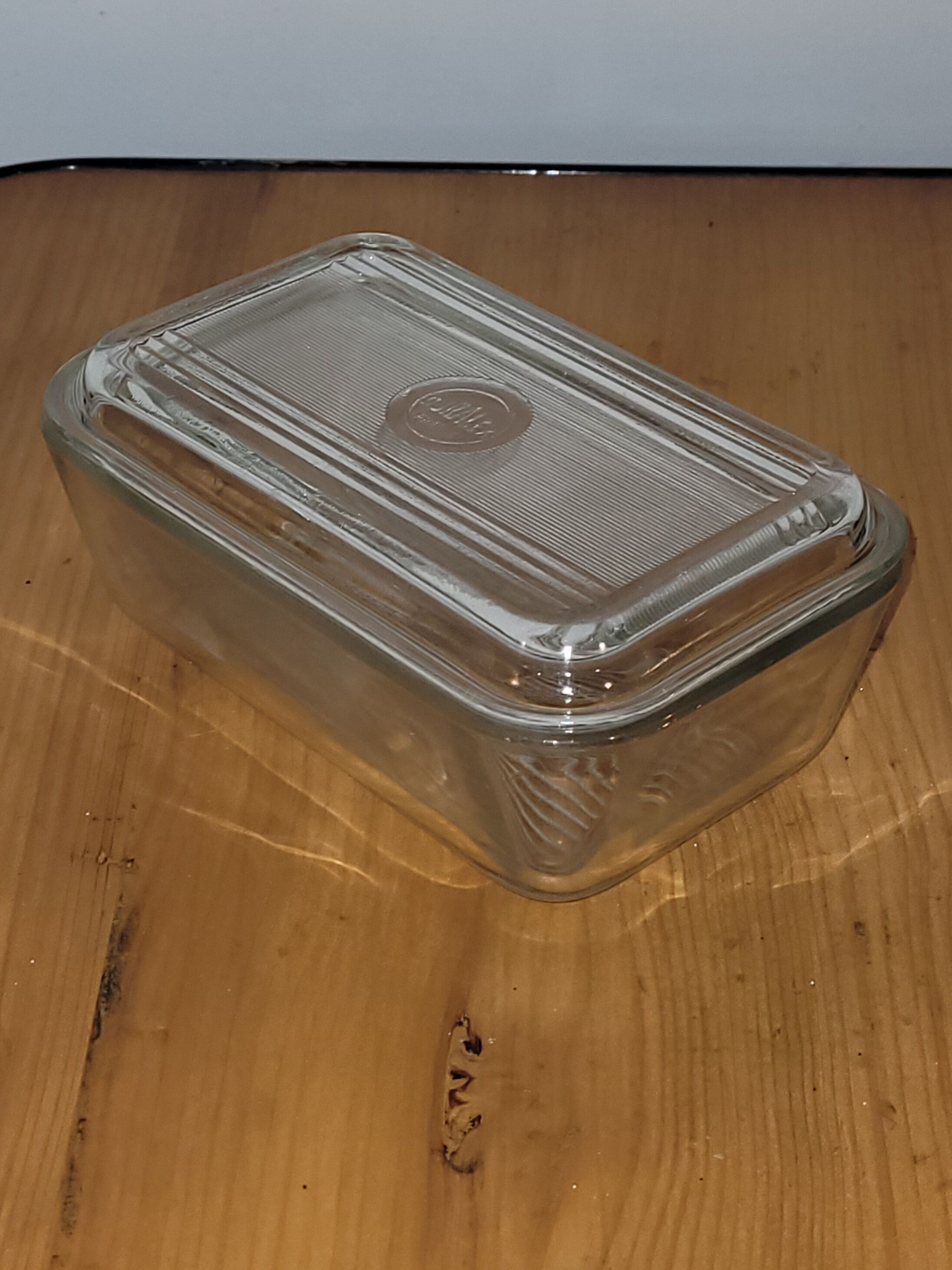 Duralex butter dish vintage