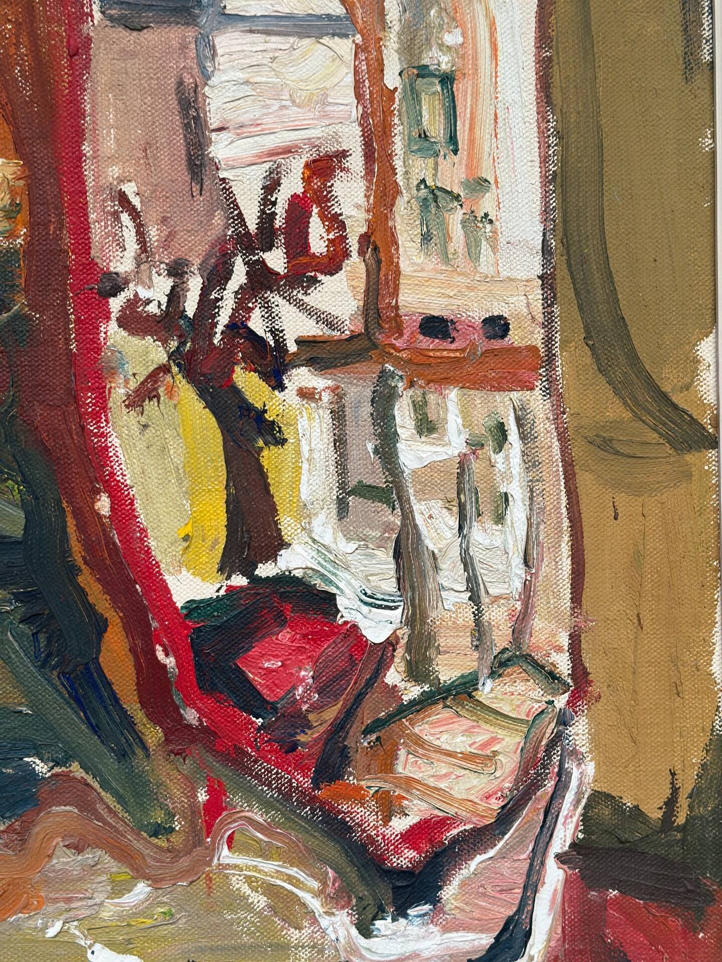 Original Swedish Oil On Panel – Paris (1964) – Olle Blomberg