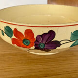 Salad bowl earthenware Sarreguemines model Ginette