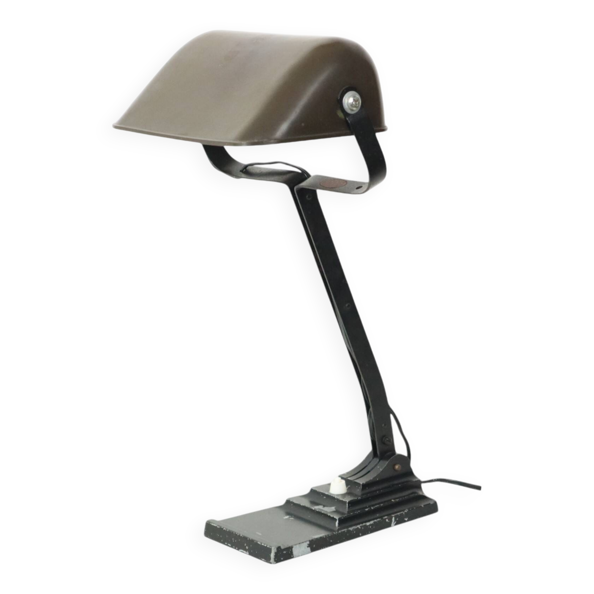 Art Deco Desk Lamp Notary Lamp Erpe Model 52 Wrought Iron Bakelite