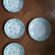 Set of 6 Hermès plates from the Orchies earthenware