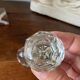 Pair of antique faceted cut crystal handles