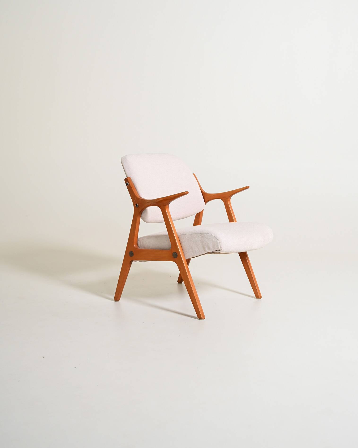 Scandinavian oak armchair, 1960s